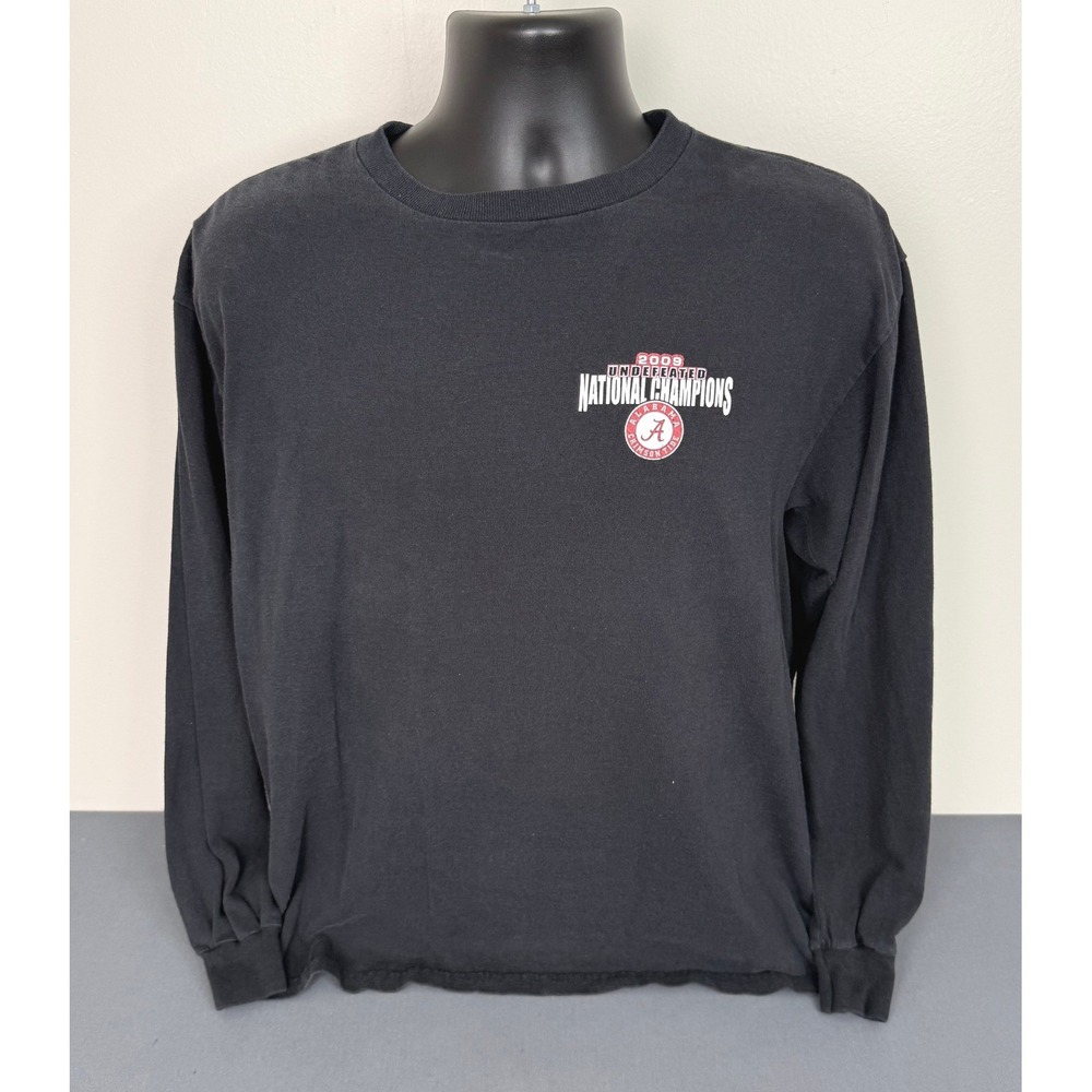 Alabama Crimson Tide Men's 2009 Undefeated Champions Black Size L Football